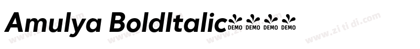 Amulya BoldItalic字体转换